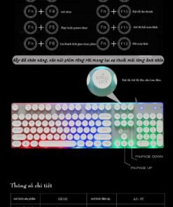 thanh lý bàn phím mới giá sỉ cho đại lý Monster GK102 Chống nước