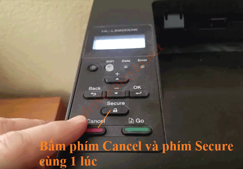 Cách reset mực máy in Brother HL L5100DN