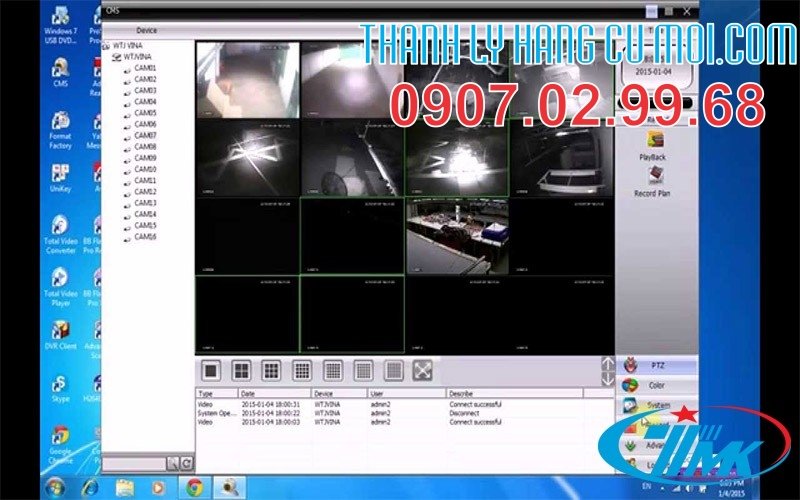 mat tin hieu man hinh quan sat camera