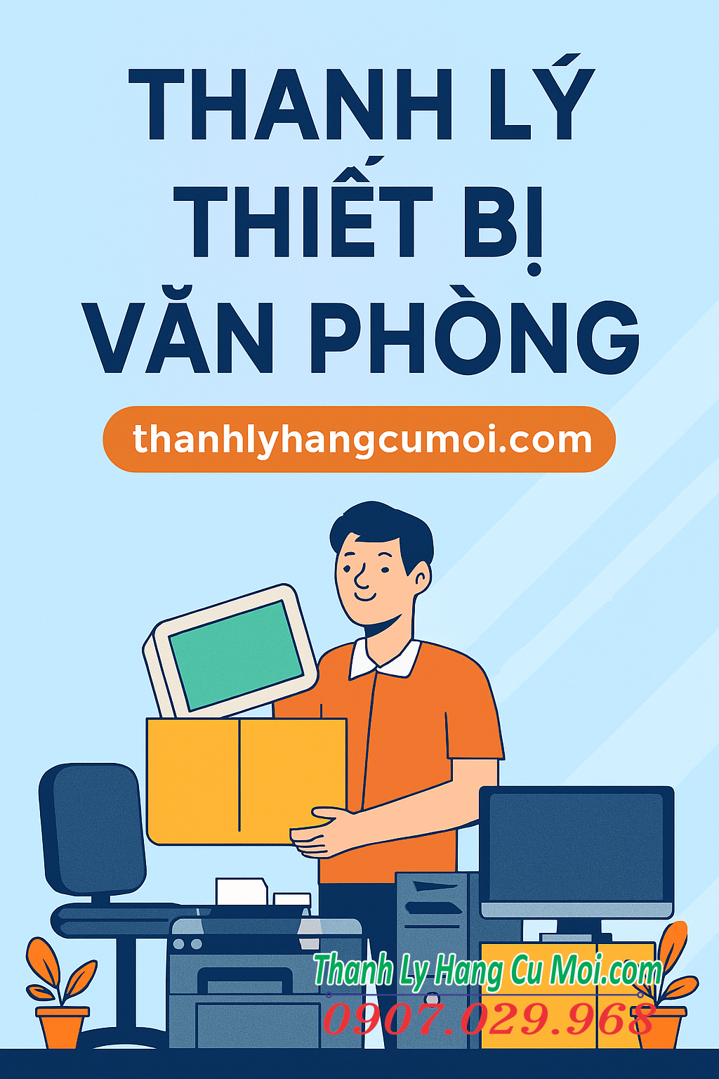 thanh lý thiết bị văn phòng
